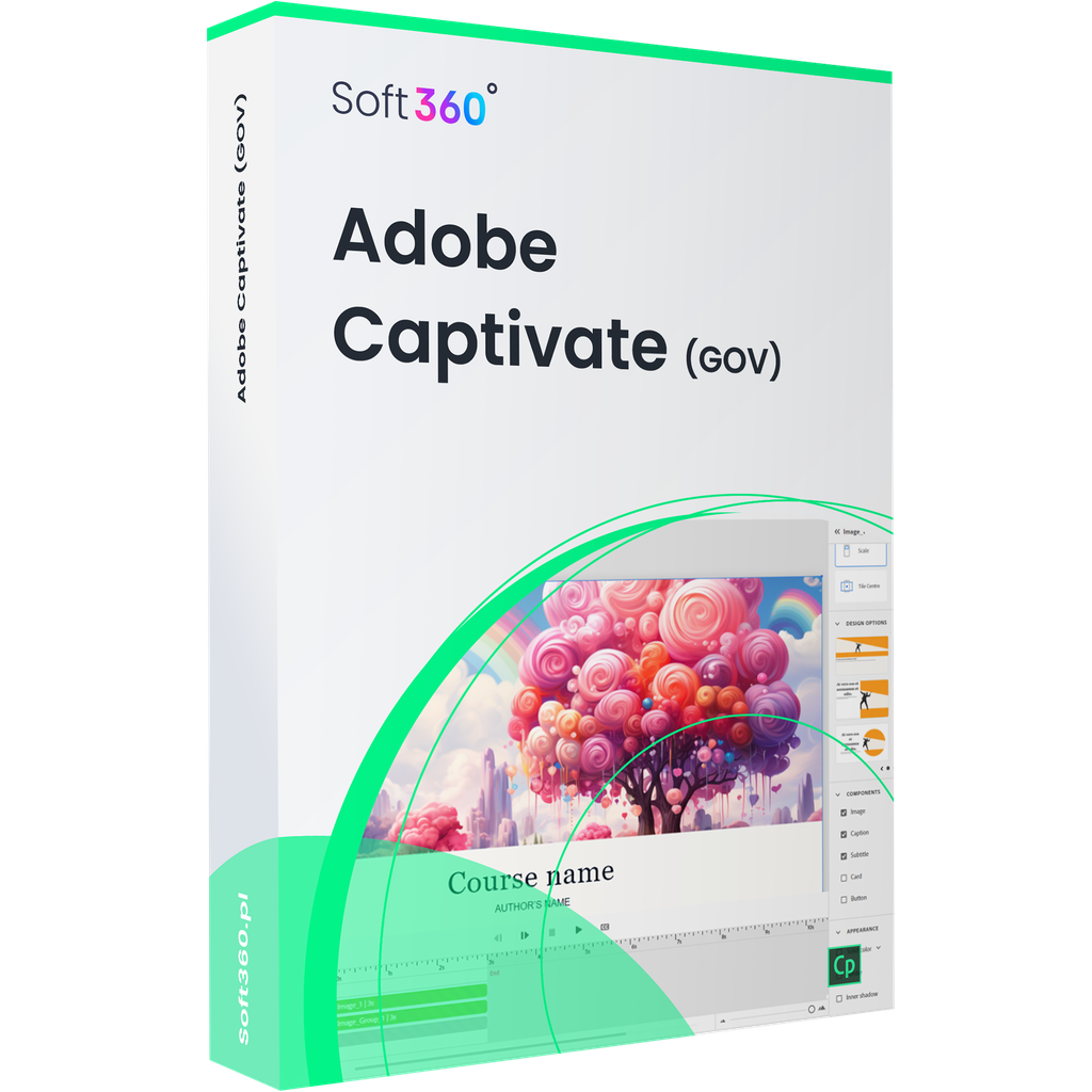 Adobe Captivate Teams  Win/Mac – Government License