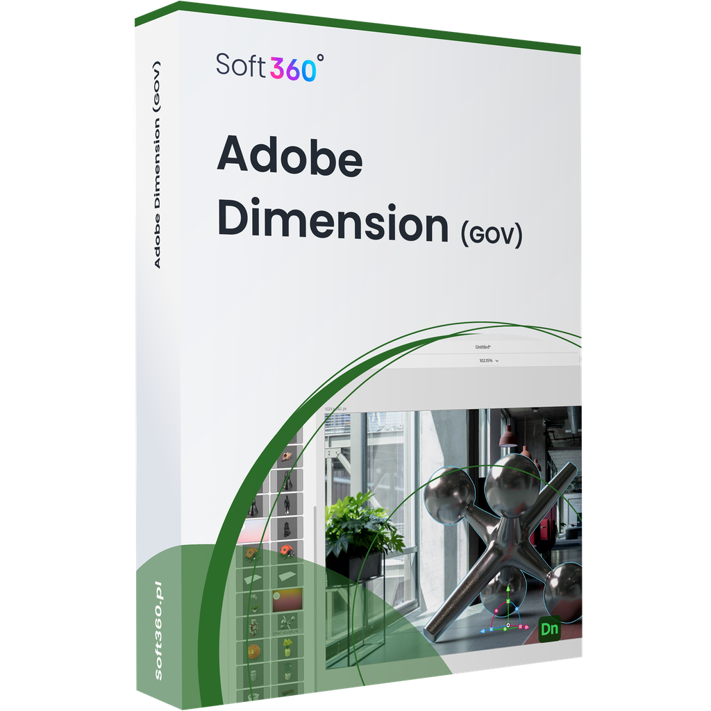 Adobe Dimension CC Teams  Win/Mac – Government License