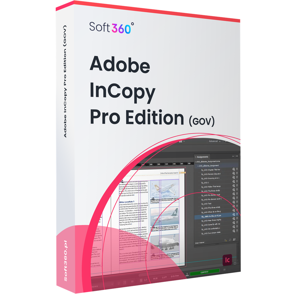 Adobe InCopy CC for Teams - Pro Edition  Win/Mac - Government License